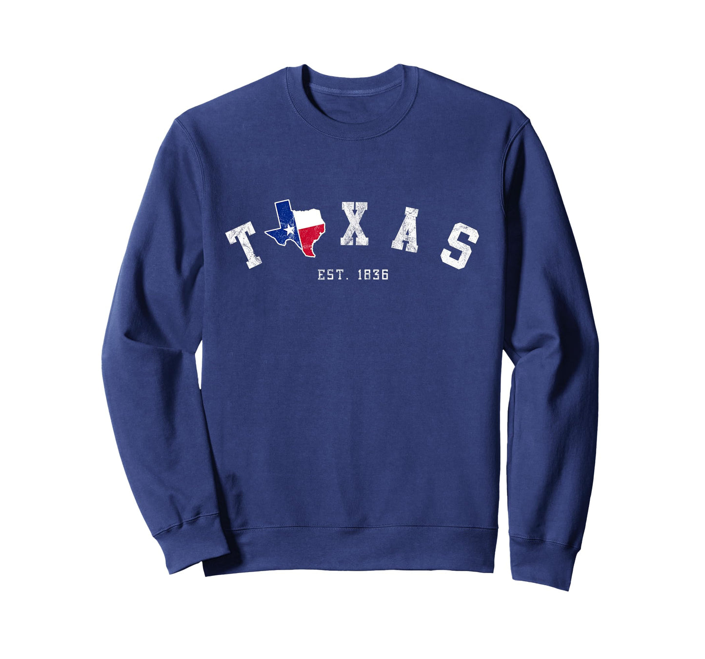 Texas T Shirt Vintage Texas State Est. 1836 With Texan Flag T-Shirt