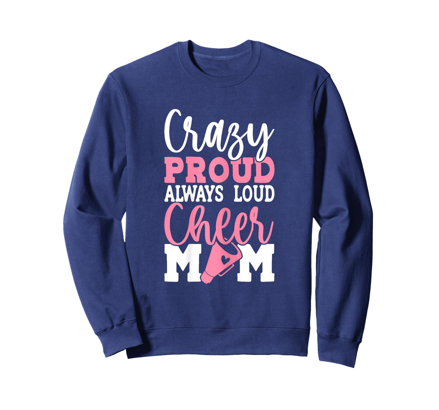 Womens Cheerleader Mama Mother Cheer Mom Loud & Proud Cheerleading T-Shirt