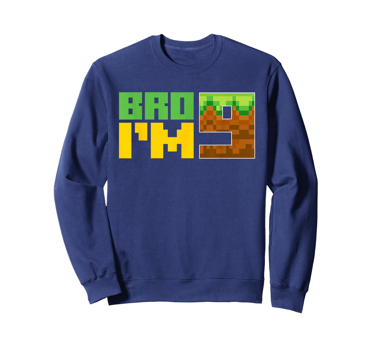 Birthday Boy Bro I'm 9 Year Old Birthday Party Gamer Pixel T-Shirt