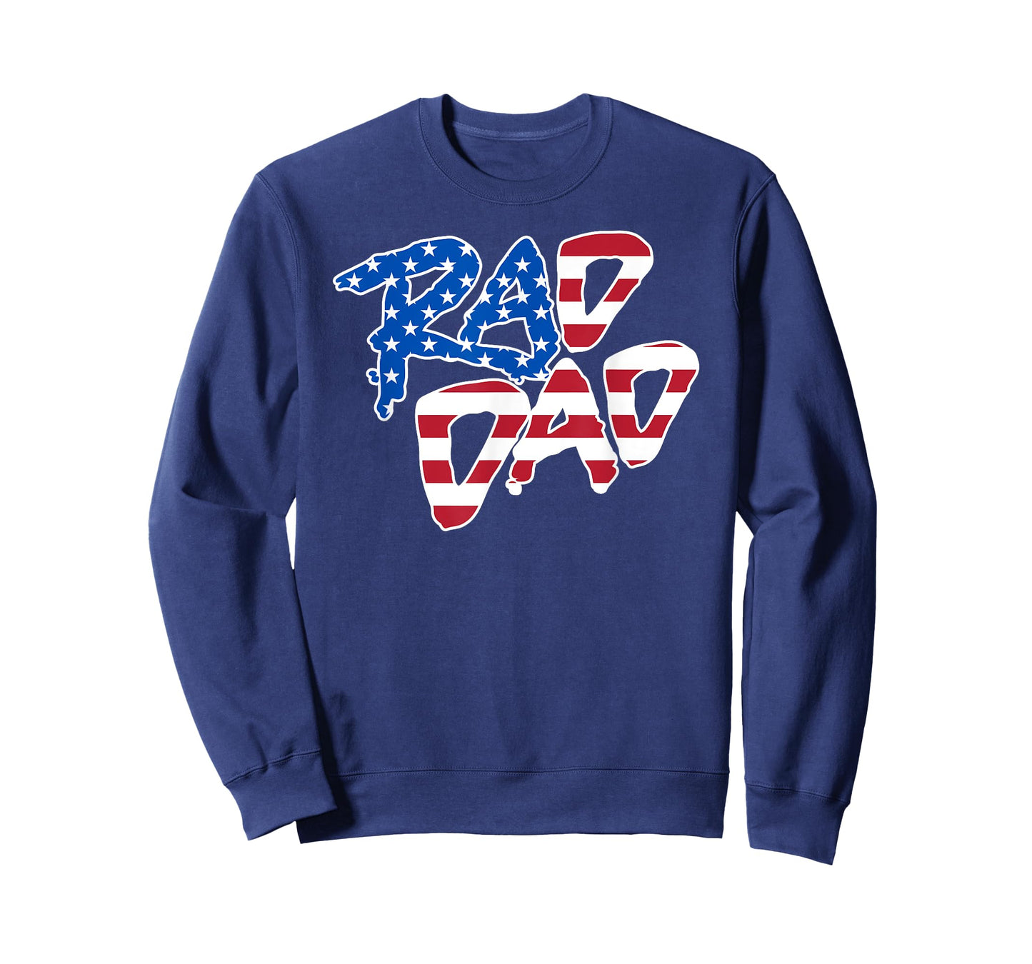 RAD DAD - Retro 4th of July USA Flag T-Shirt for Women Men