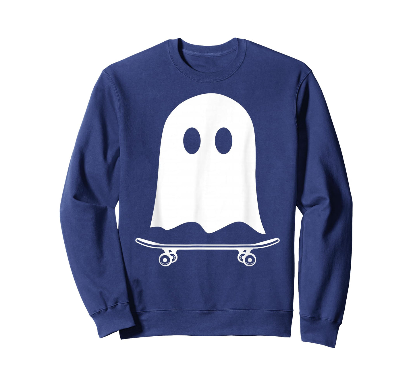 Funny Ghost Skateboarding Halloween Costume for Boys Kids T-Shirt
