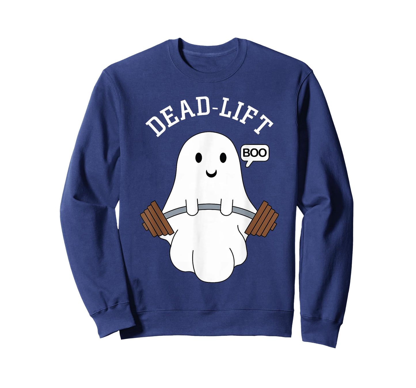 Dead Lift Funny Ghost Gymer Halloween Weight Lifting Workout T-Shirt