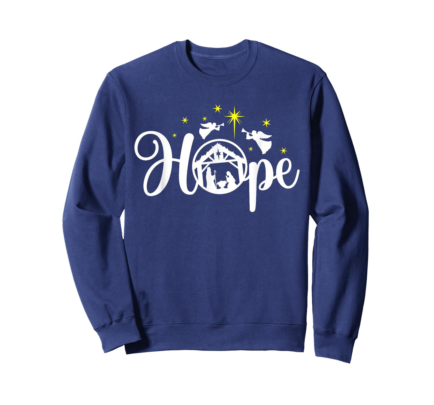 Christian Christmas Hope Jesus Nativity Scene Faith T-Shirt
