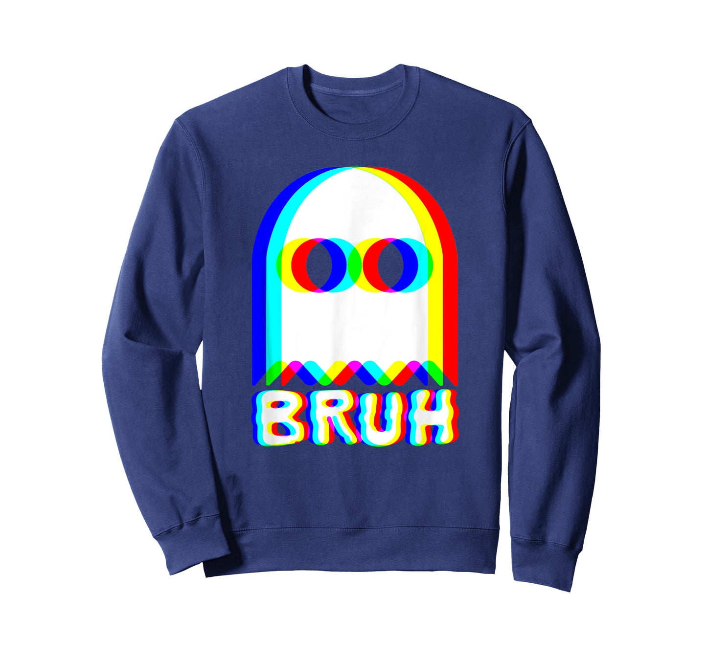 Bruh Ghost Trippy Vaporwave Techno Rave EDM Music Festival T-Shirt