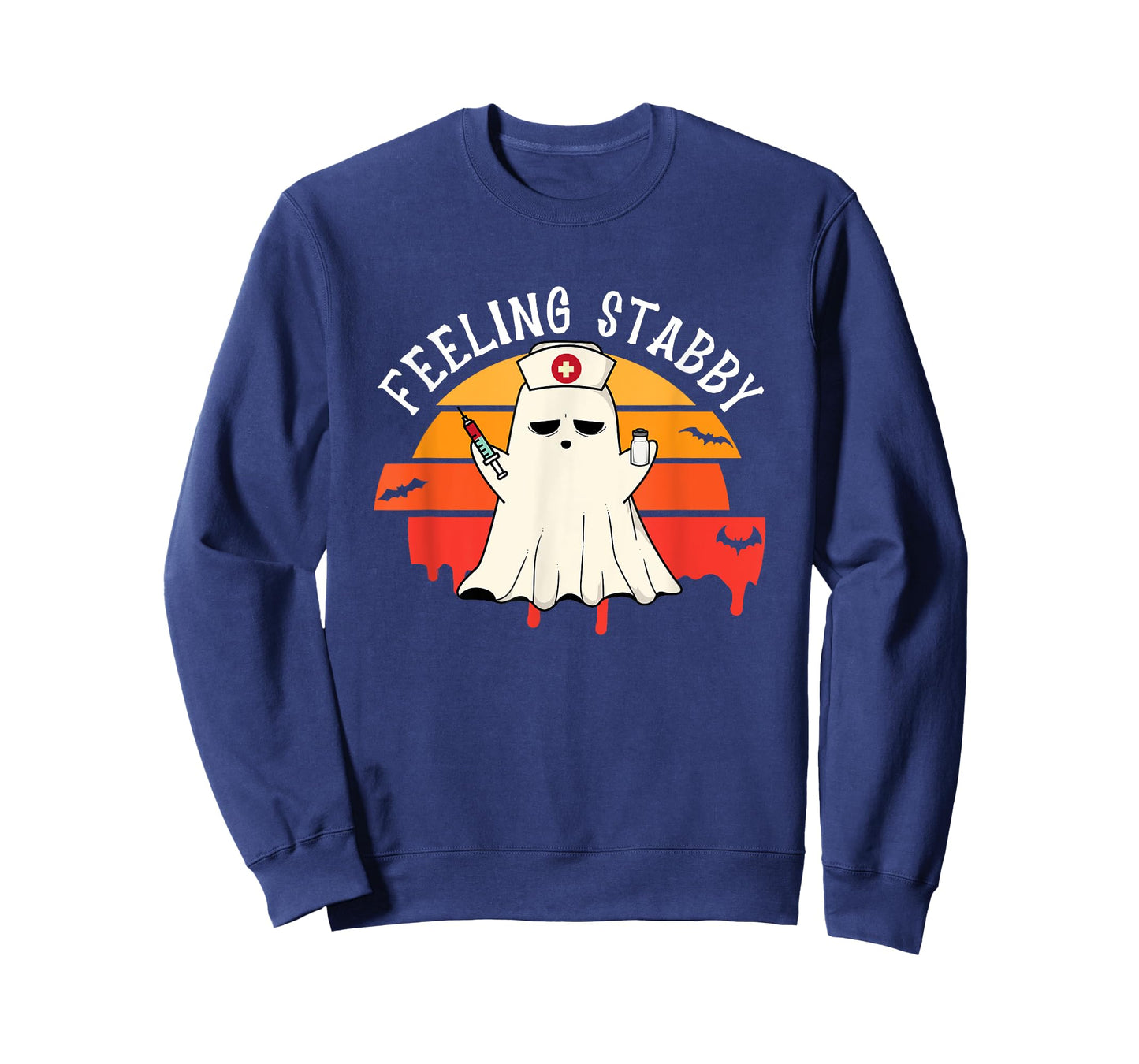 Feeling Stabby Phlebotomy Nurse Ghost Halloween Phlebotomist T-Shirt