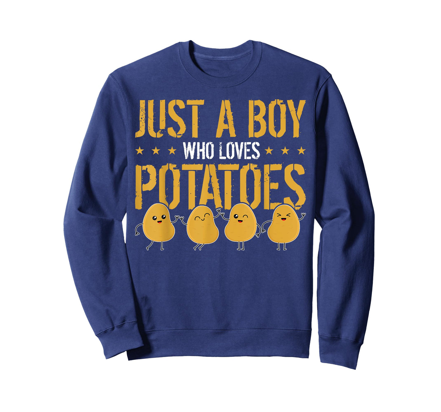 Kids Funny Just A Boy Who Loves Potatoes Potato T-Shirt