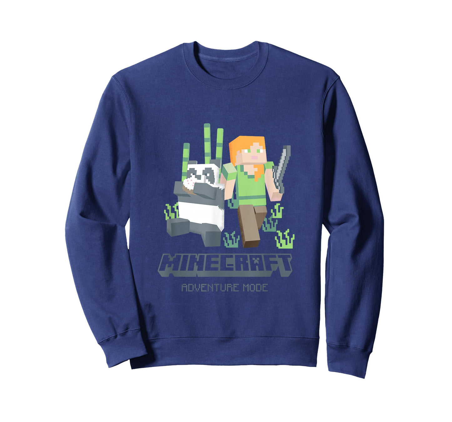Minecraft Alex Panda Adventure Mode Pixel Design T-Shirt