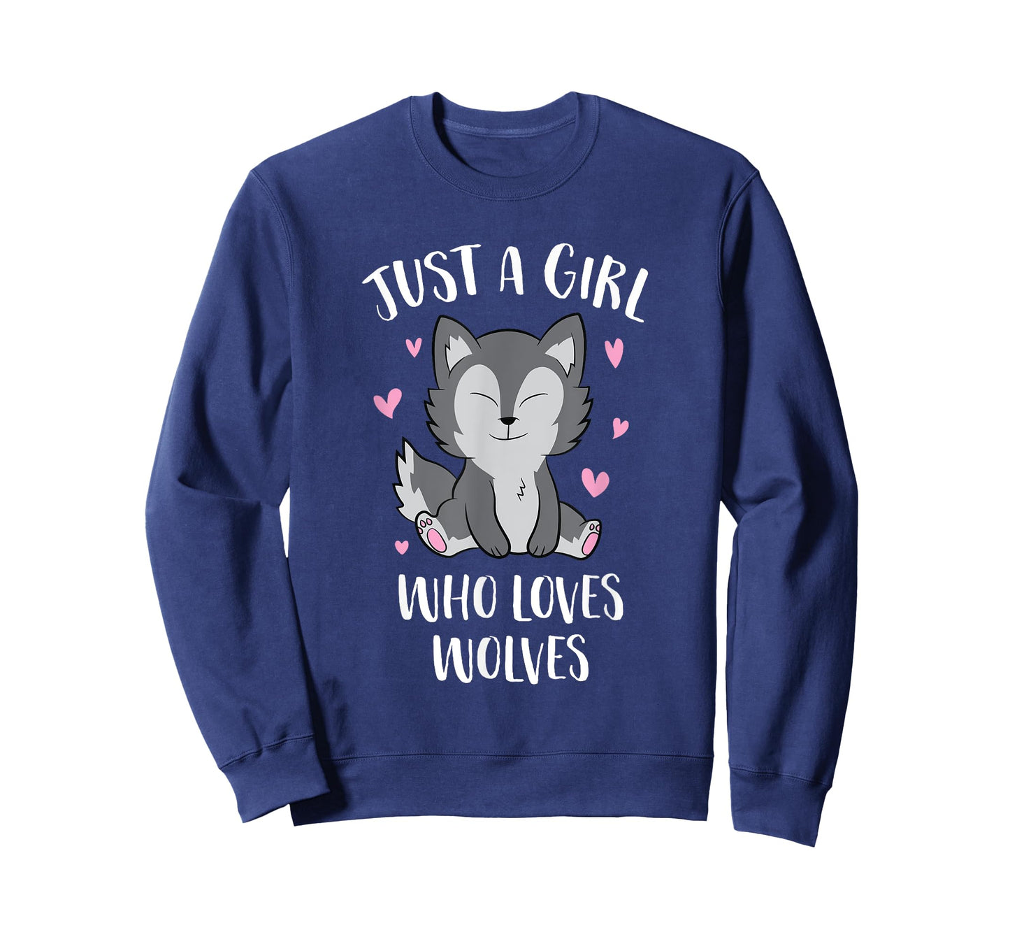Just A Girl Who Loves Wolves Cute Wolf Girl T-Shirt