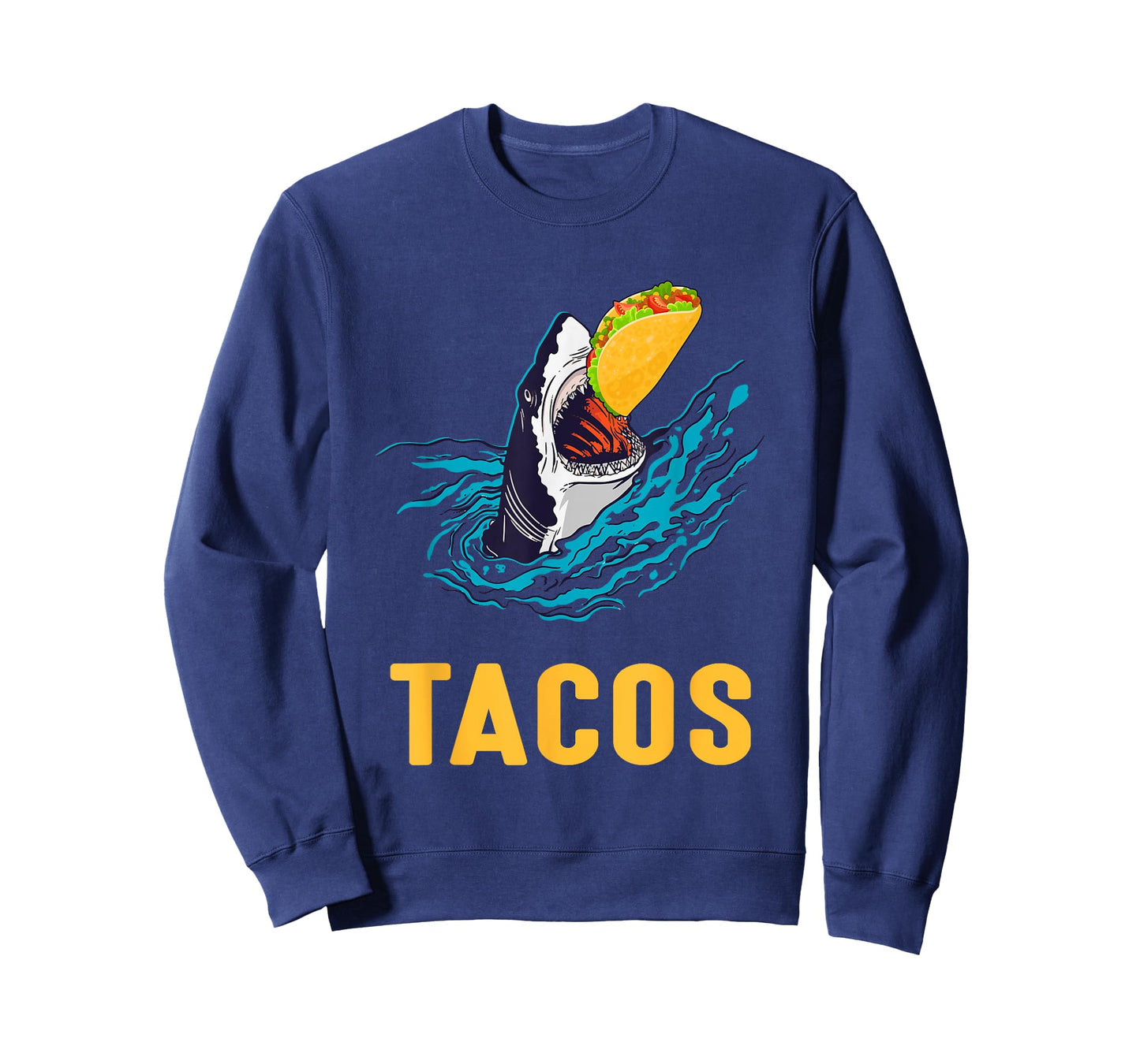 Mens Womens Tacos Shark Jaws Taco Lover T-Shirt
