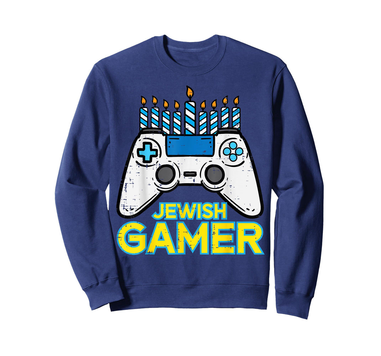 Hanukkah Jewish Gamer Chanukah Video Game Men Boys Kids Teen T-Shirt