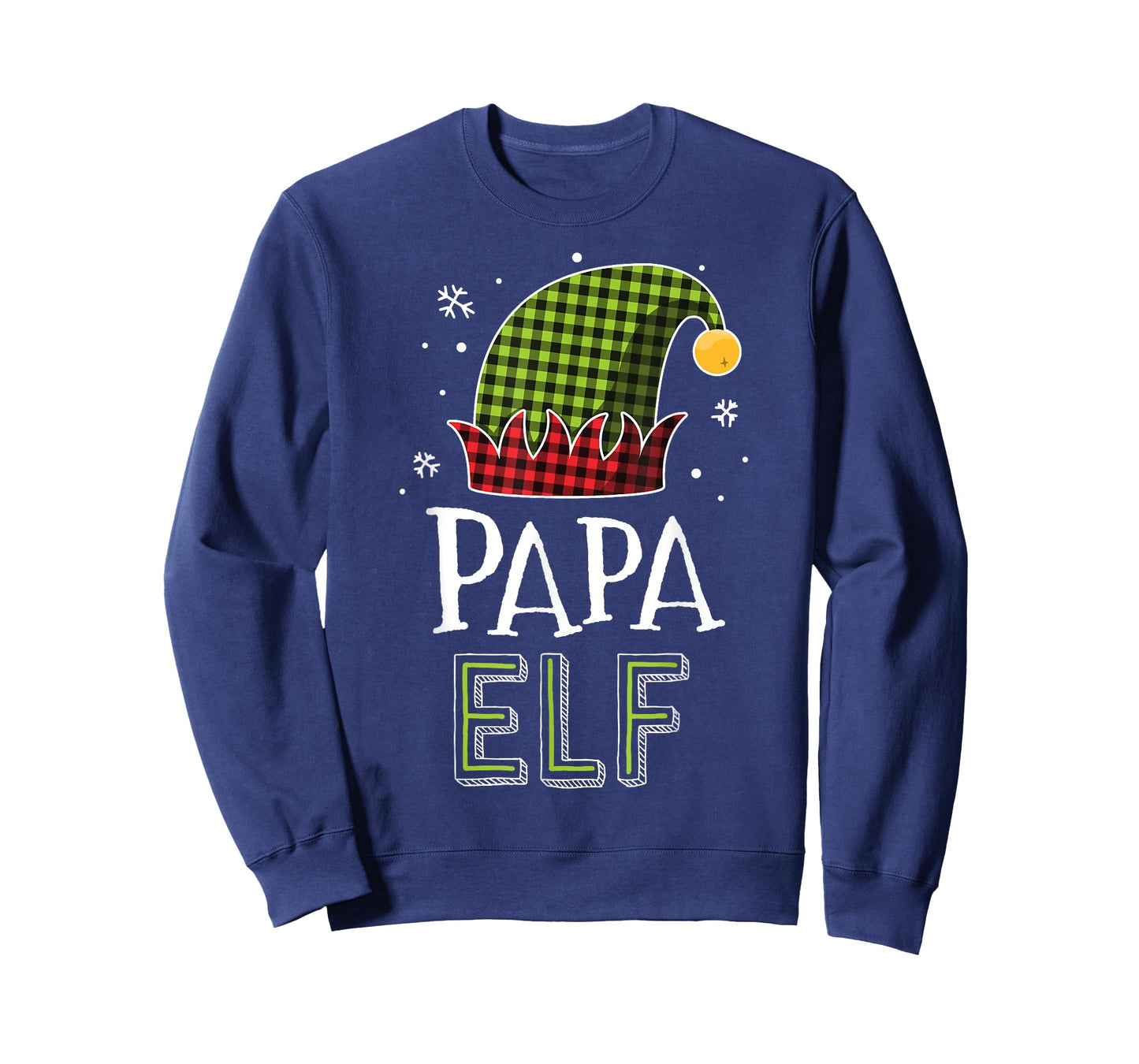 Papa Elf Plaid Christmas Shirt Dad Matching Family Elves T-Shirt