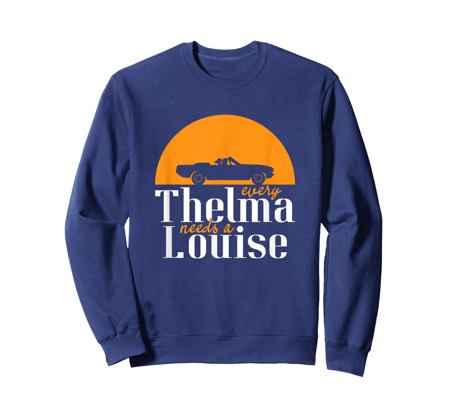 Yeoys People & Lifestyle T-Shirt Gifts Every Thelma Needs A Louise - Best Friends Unisex Adult Black Cotton T-Shirt