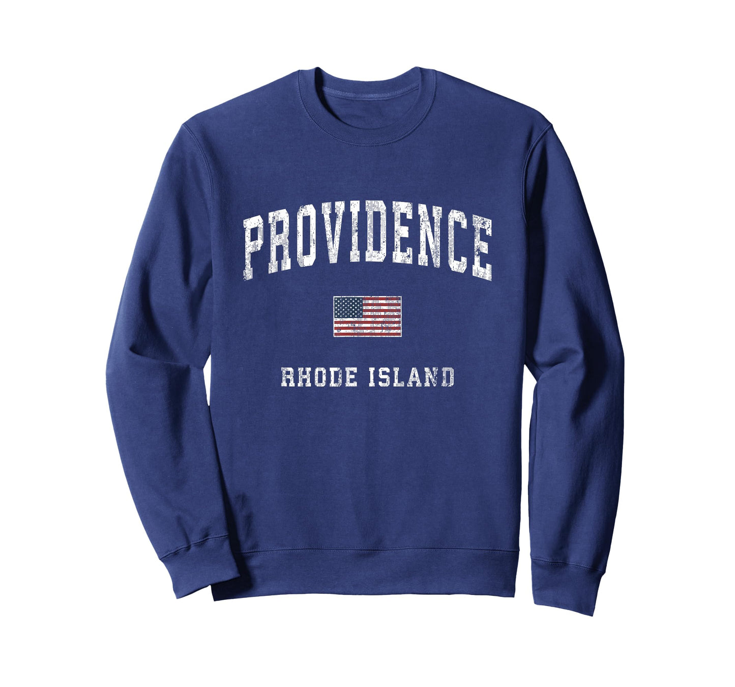 Providence Rhode Island RI Vintage American Flag Sports Women Kids Men T-Shirt