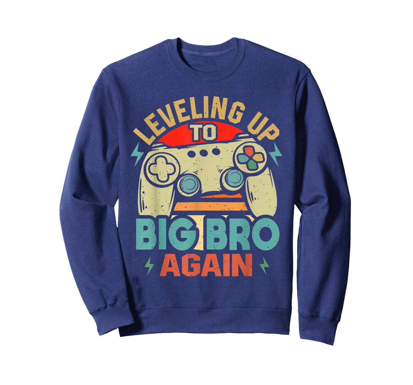 Leveling Up To Big Bro Again Vintage Gamer Brother Again T-Shirt