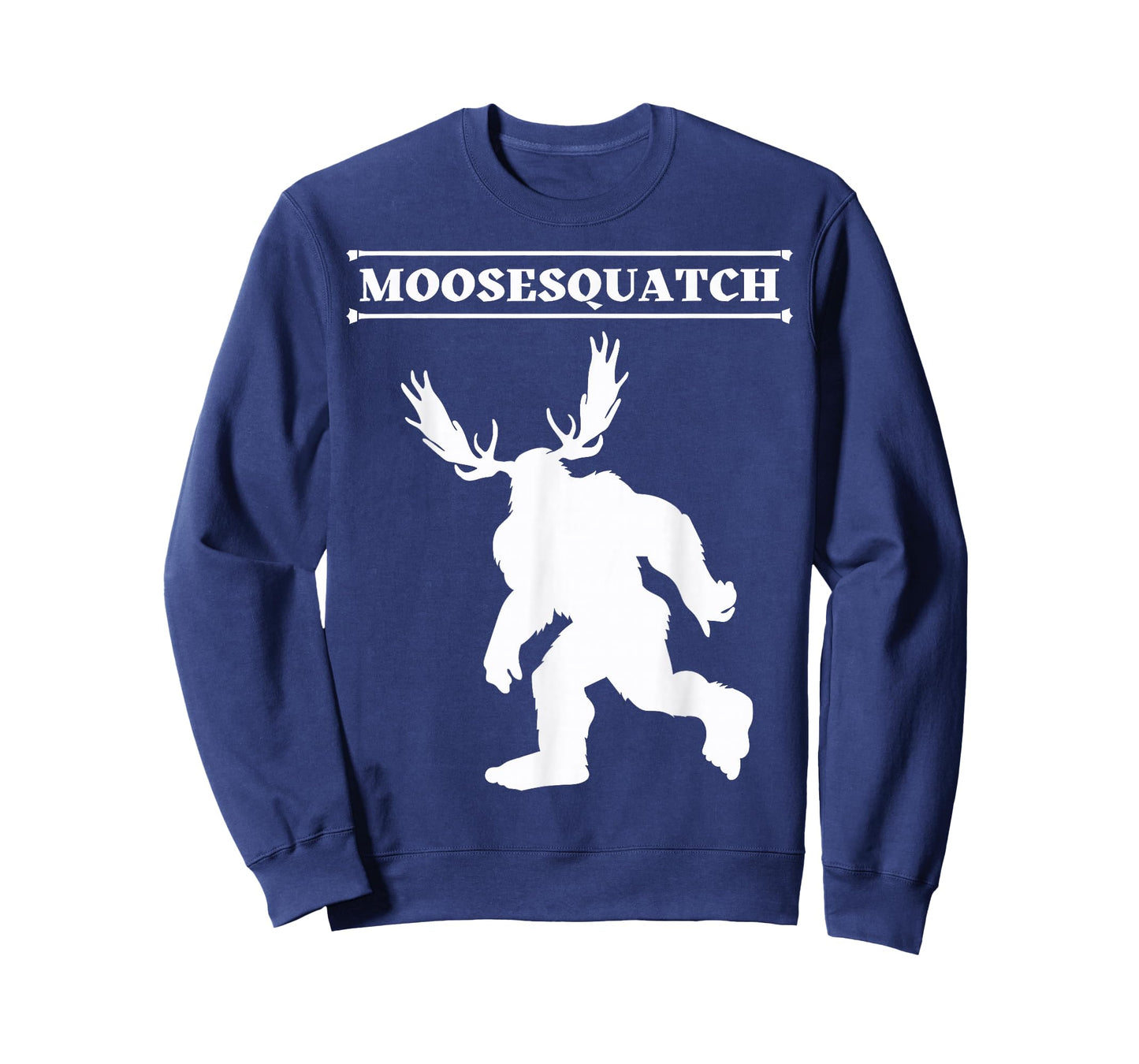 White Moosesquatch Funny Moose-Sassquatch Cryptid Creature T-Shirt