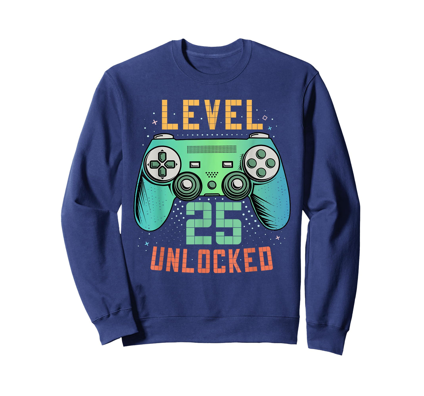 Level 25 Unlocked 25th Birthday Gamer Gifts 25 Year Old Male T-Shirt