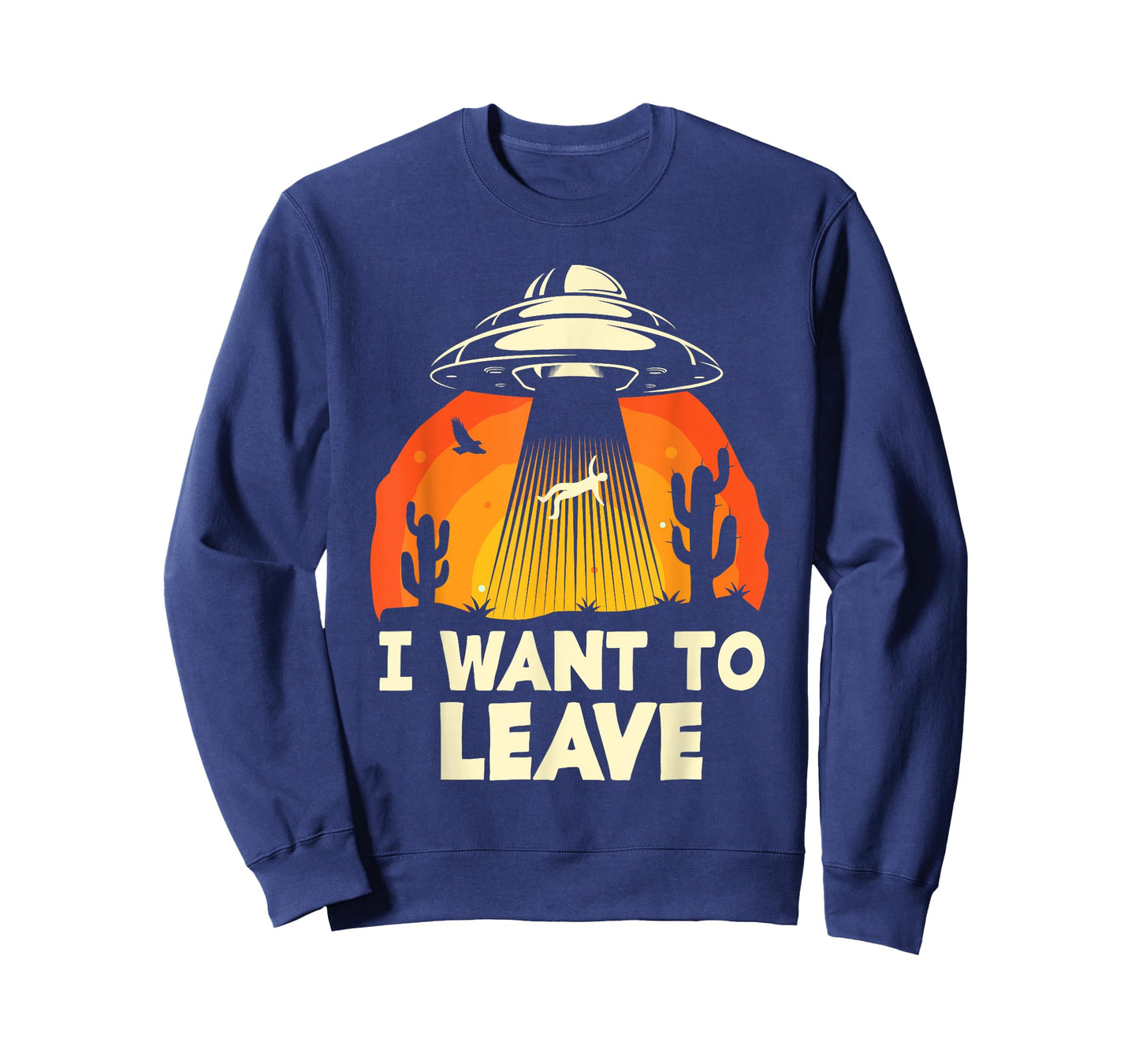 Funny Alien UFO Extraterrestrial I Want To Leave Alien Lover T-Shirt