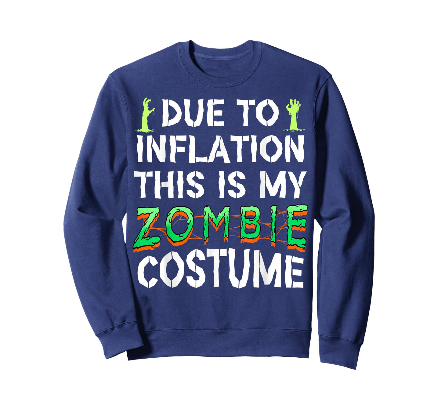 Due to Inflation This is My Zombie Costume Funny Halloween T-Shirt