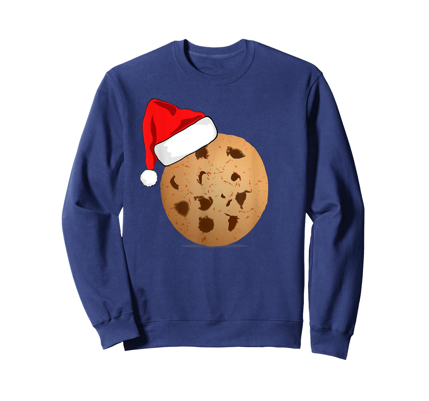 Funny Chocolate Chip Cookie Santa Hat Matching Christmas T-Shirt