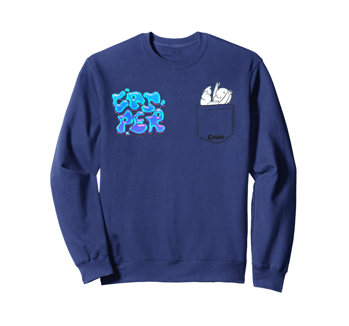 Casper The Friendly Ghost Graffiti Falling Pocket Hit T-Shirt