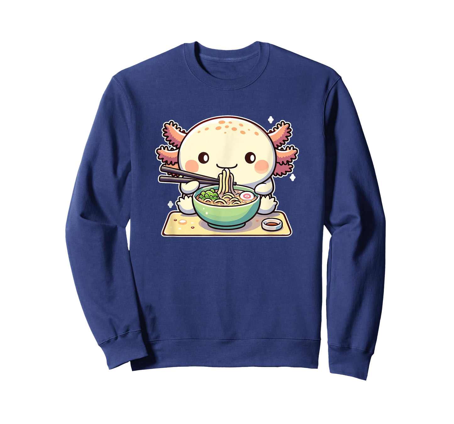 Cute Axolotl Eats Ramen Noodles Axolotls Ramen T-Shirt