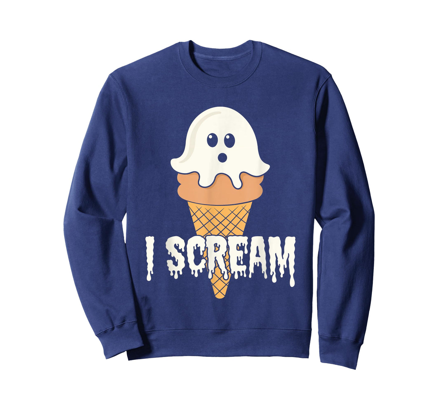 I Scream Ice Cream Ghost Halloween Costume Treats T-Shirt