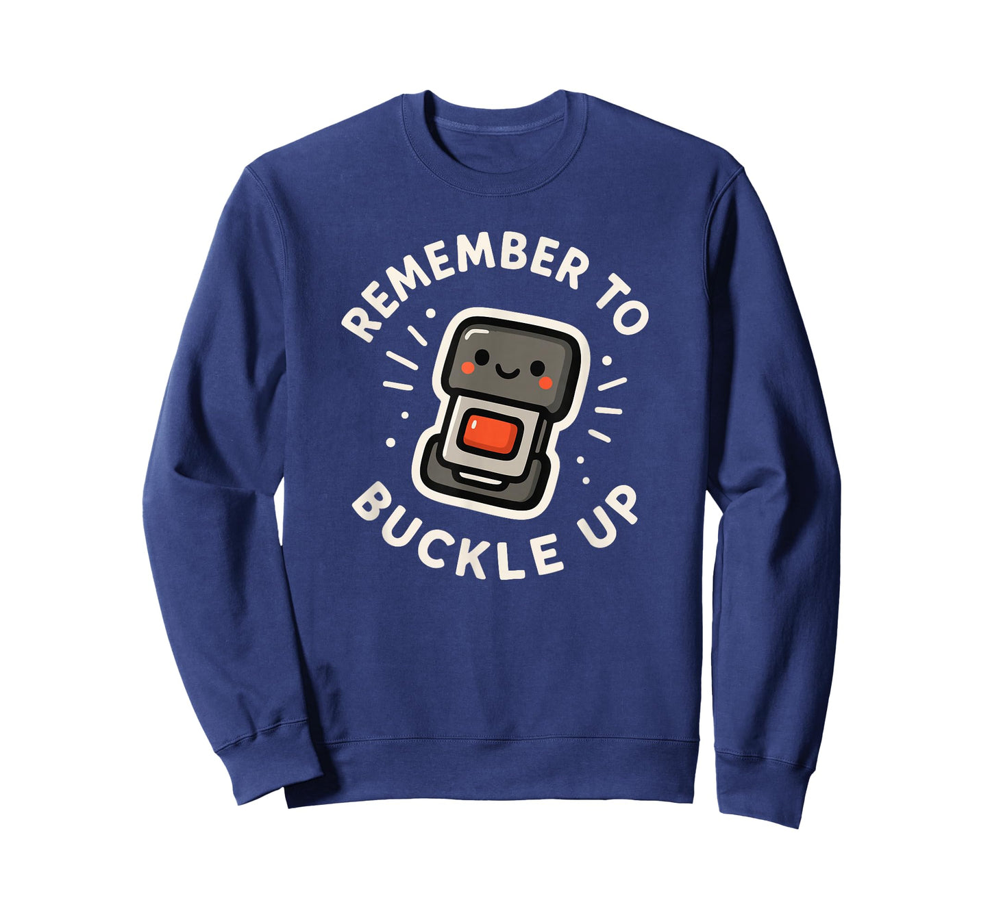 Remember to Buckle Up Cute Seat Belt Character T-Shirt