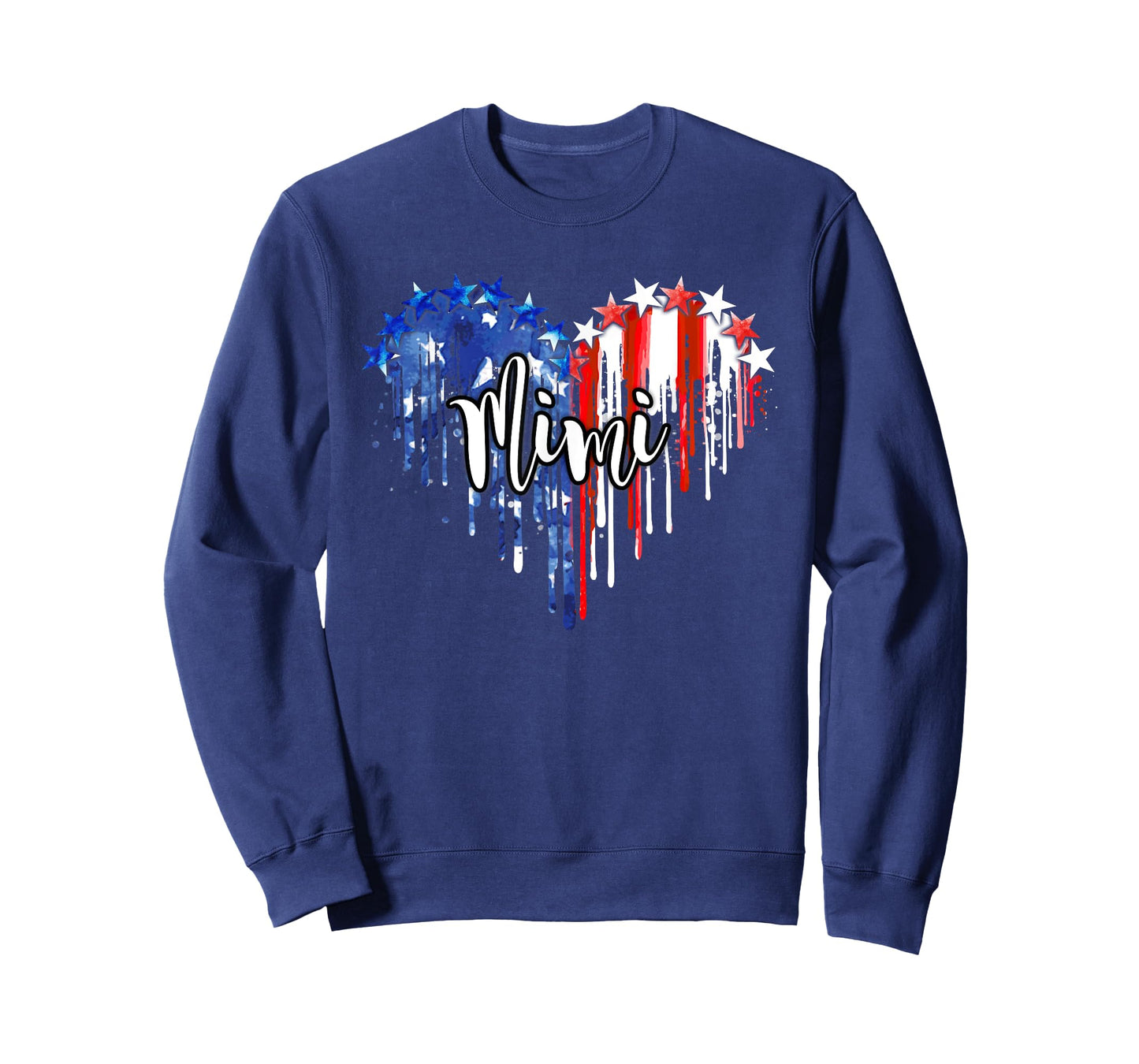 American Mimi Dripping USA Flag Patriotic American Mimi T-Shirt for Women Men