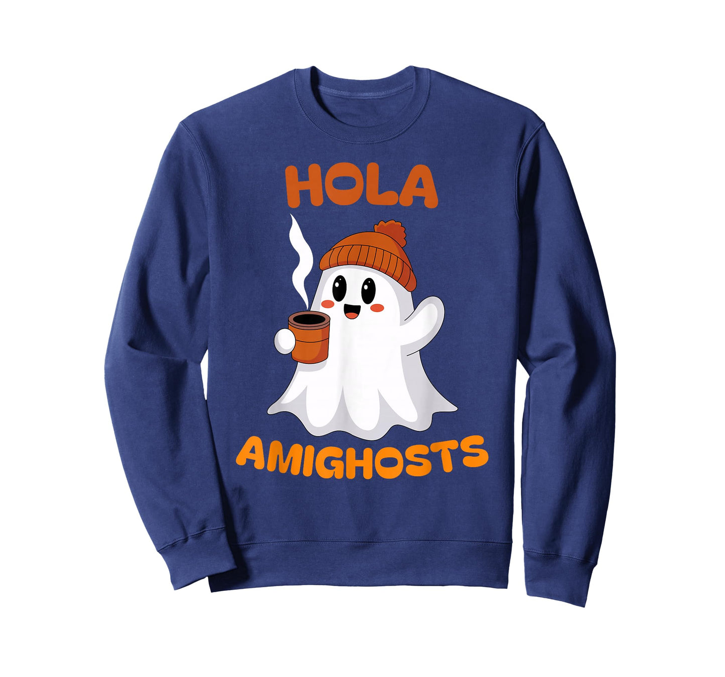 Hola Amighosts Funny Spanish Pun Language Ghost Halloween T-Shirt