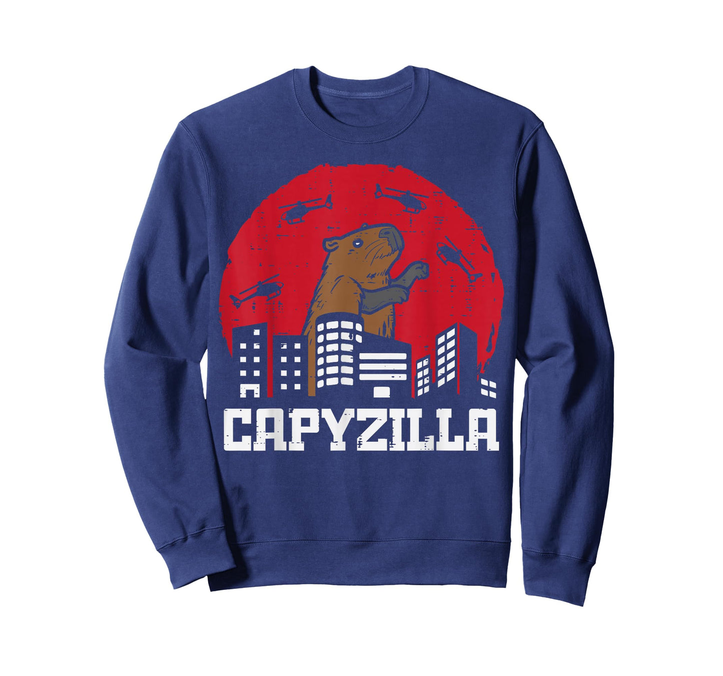 Capybara Monster Capyzilla Funny Capy Rodent Men Women Kids T-Shirt