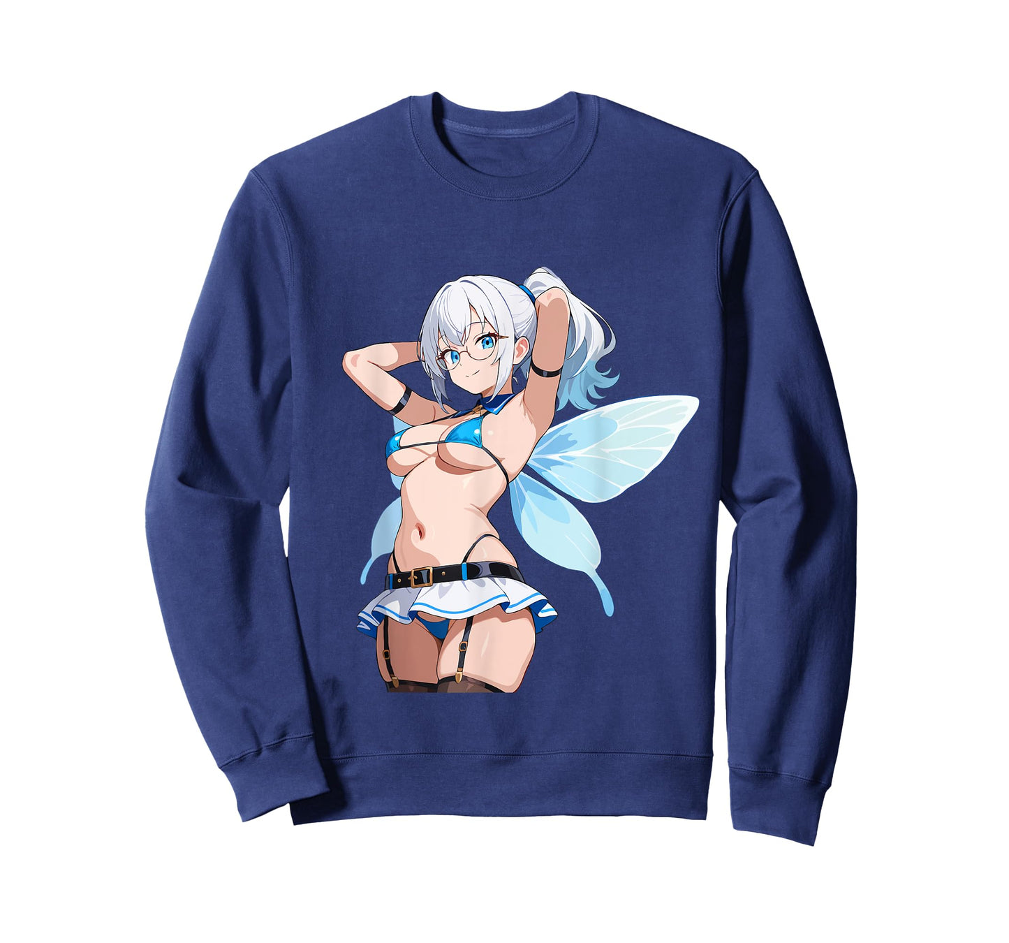 Waifu Sexy Anime Girl Fairy Glasses Japanese Style T-Shirt