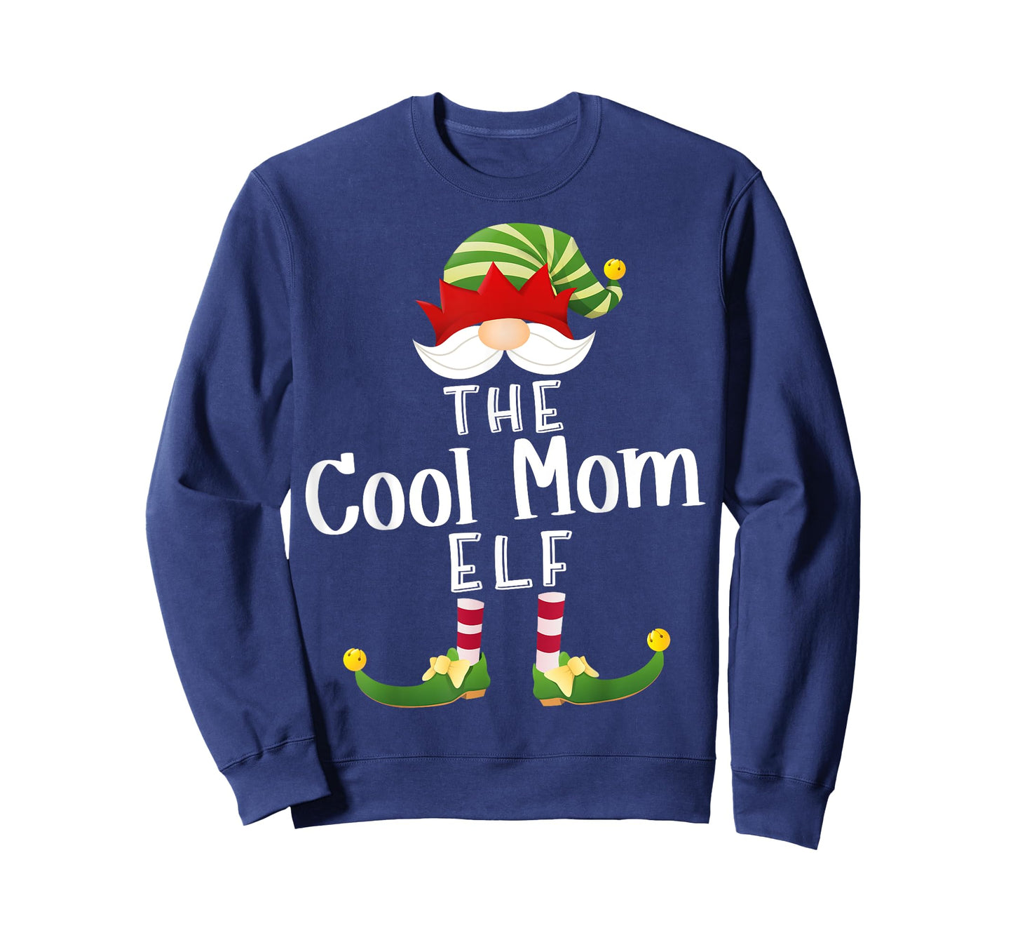 Cool Mom Elf Group Christmas Funny Pajama Party T-Shirt
