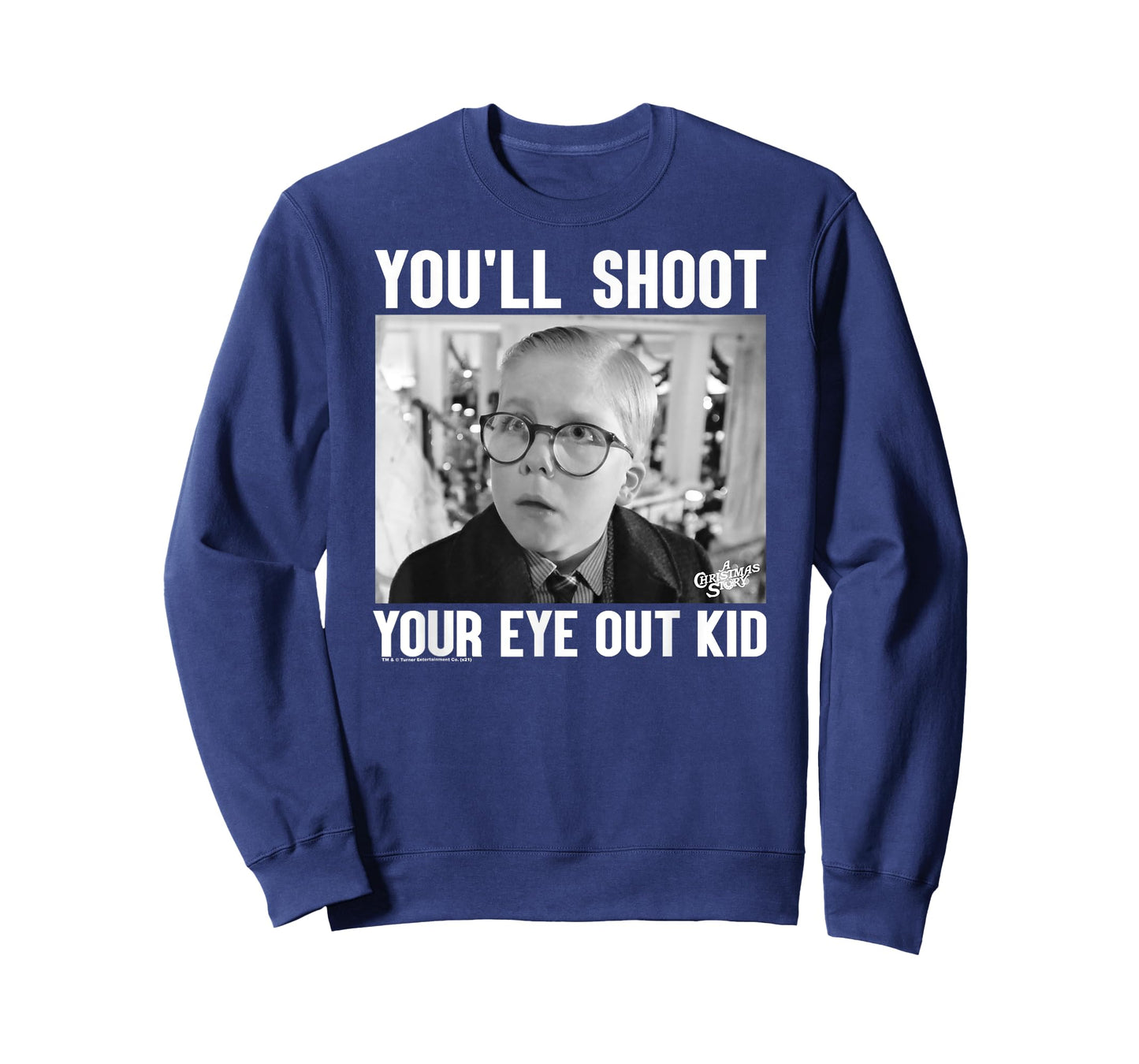 A Christmas Story Sad Ralphie Black and White Photo Holiday T-Shirt