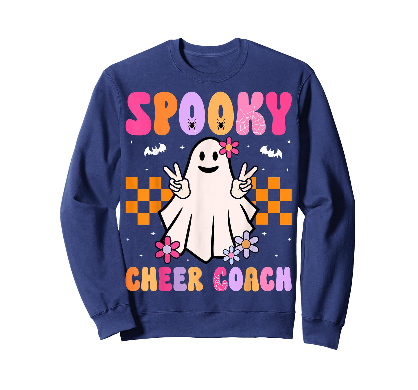 Spooky Cheer Coach - Cheerleader Coach Halloween Ghost T-Shirt