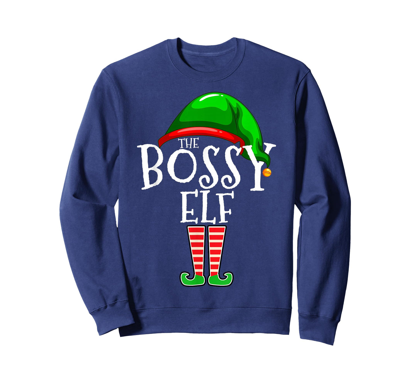 The Bossy Elf Group Matching Family Christmas T-Shirt