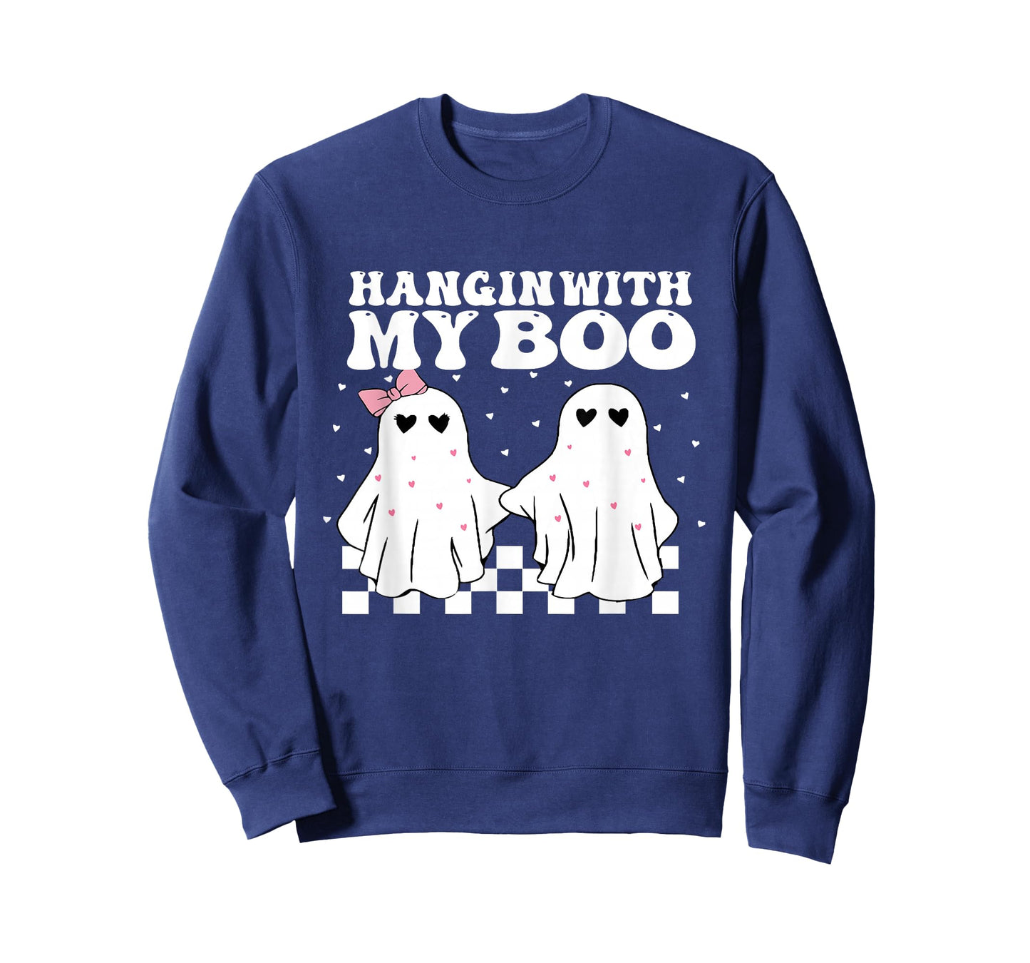Hangin' With my Boo Couples Halloween Adult Costume His her T-Shirt