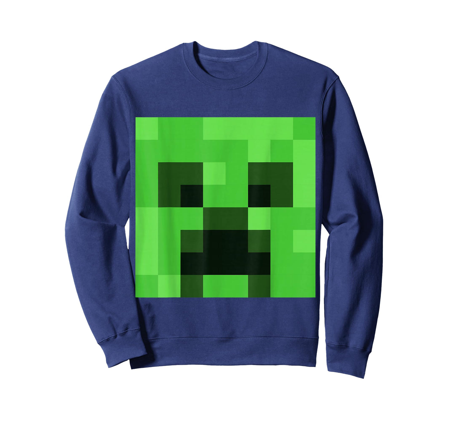 Minecraft Creeper Big Green Pixel Face T-Shirt