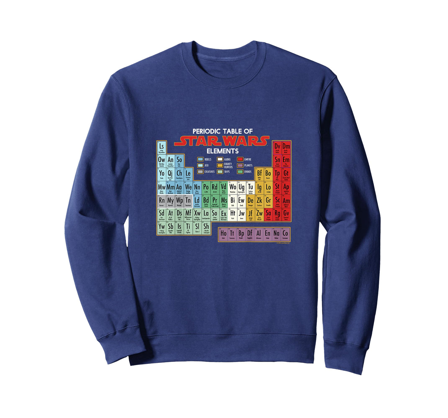 Kids Star Wars Classic Periodic Table Of Star Wars Elements T-Shirt