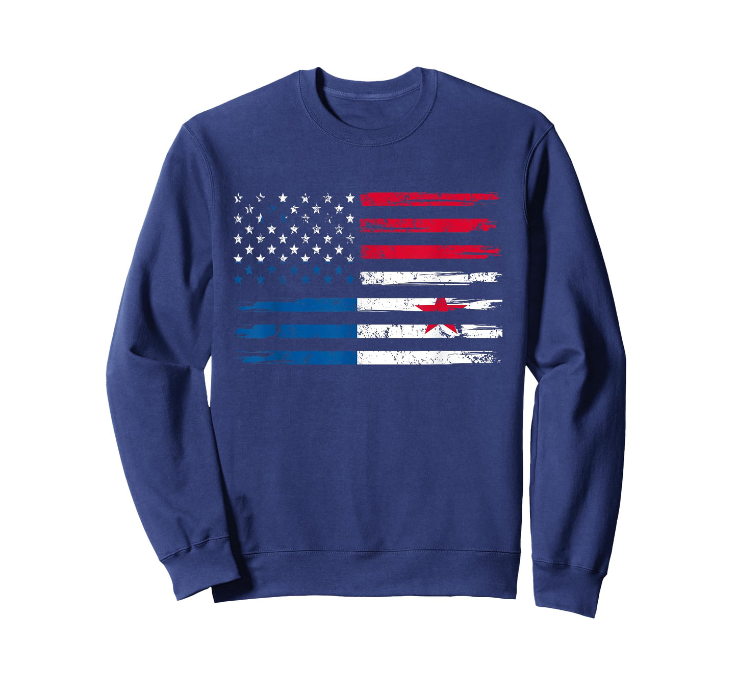 Half American And Panamanian Panama Usa Vintage Flag Men T-Shirt