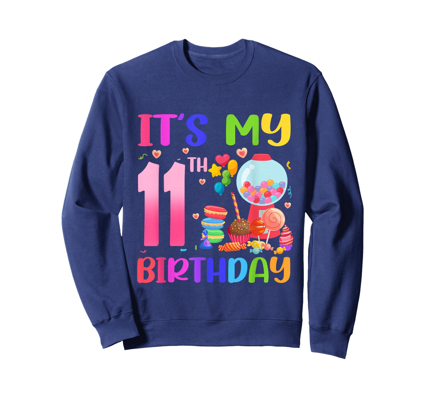 It's My 11th Birthday Girl Candy Candyland 11 Year Old T-Shirt