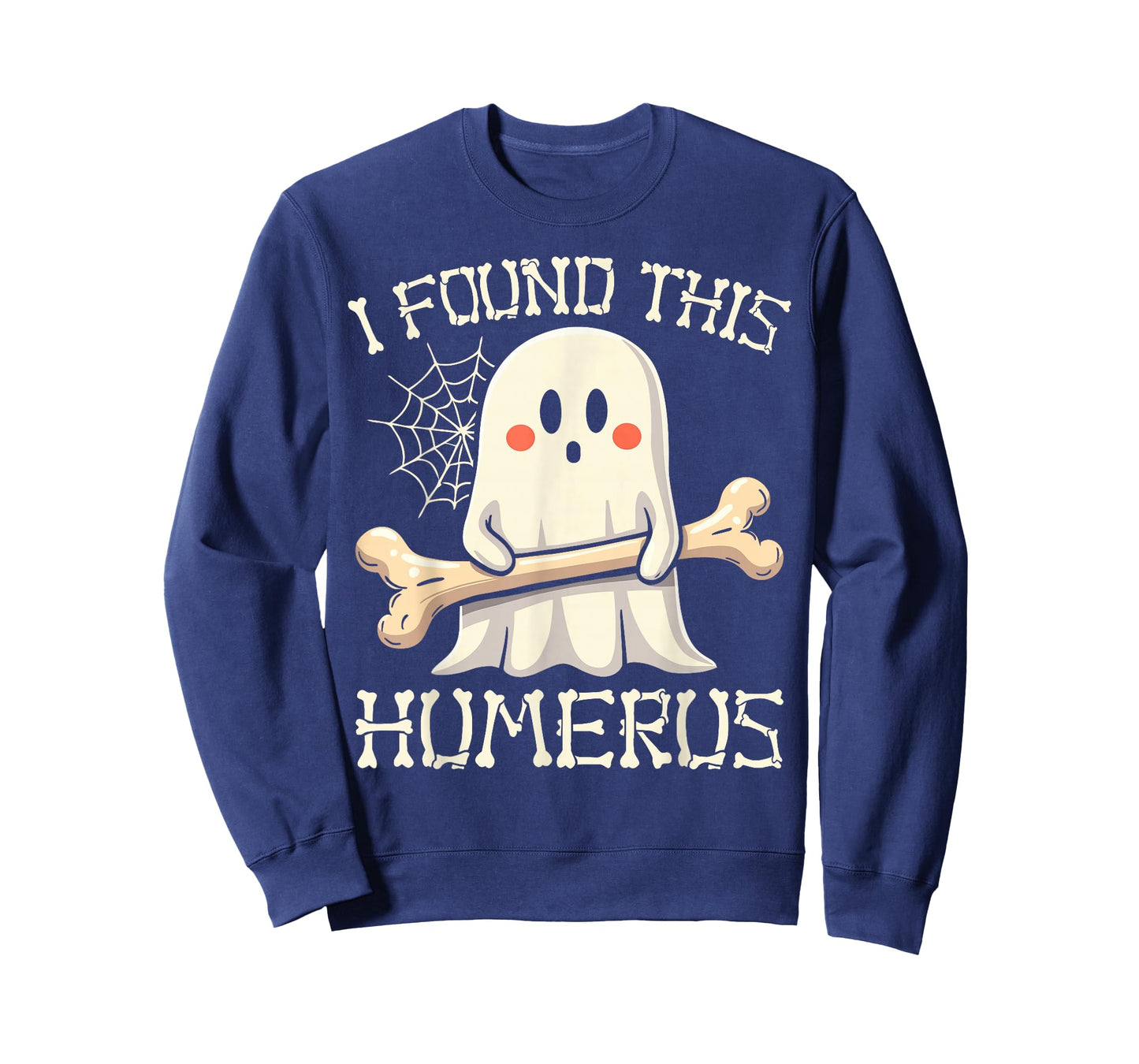 I Found This Humerus Funny Ghost Halloween Skeleton Pun T-Shirt