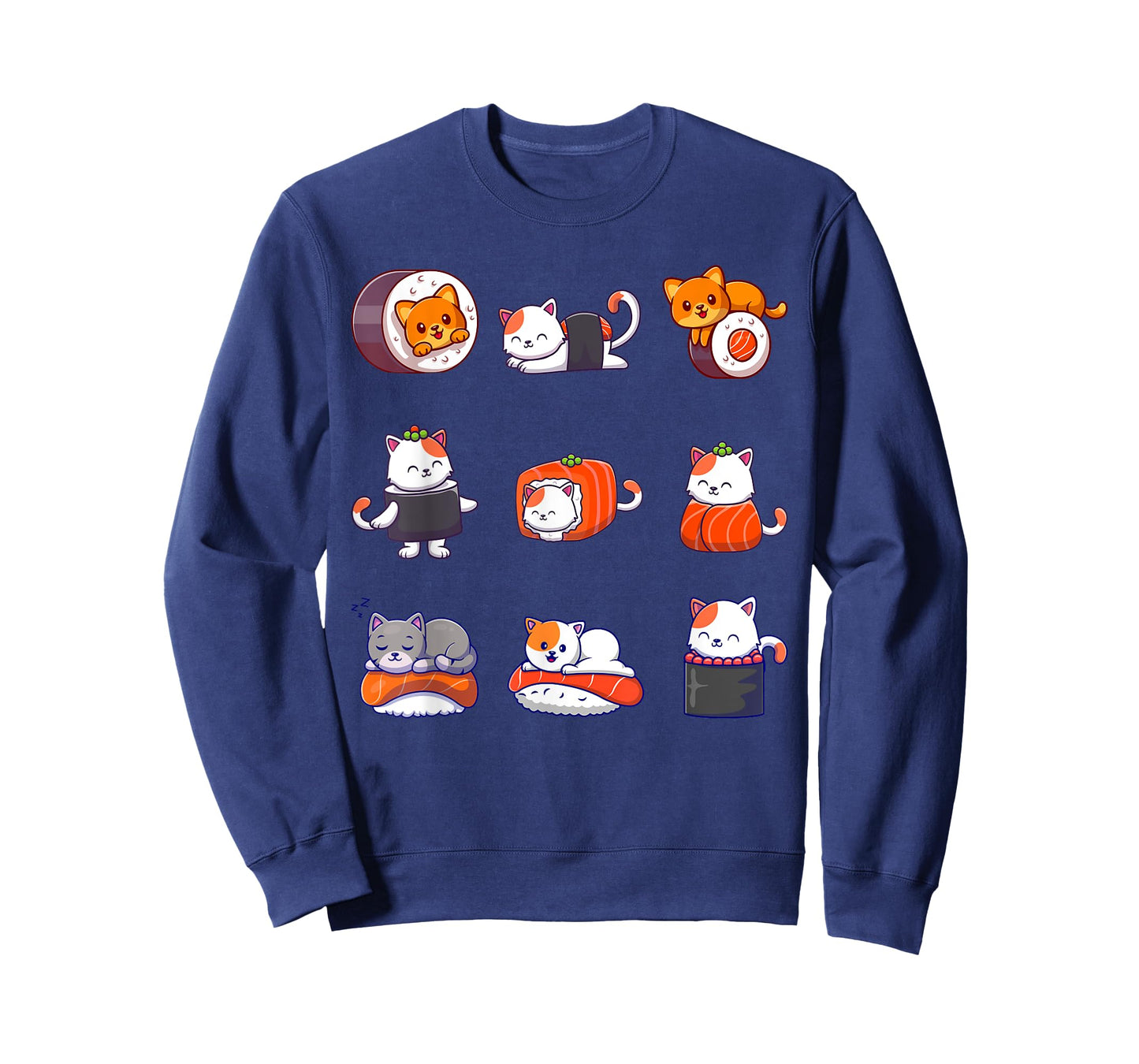 Thanksgiving Shirts For Women Men Cat Food Sushi Roller T-Shirt
