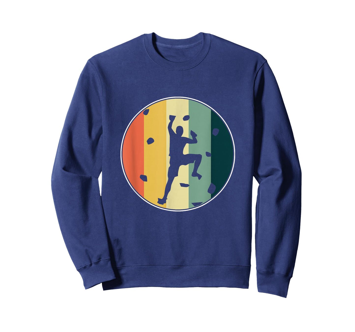 Retro Wall Climber Rock Mountain Climbing Bouldering Gift T-Shirt