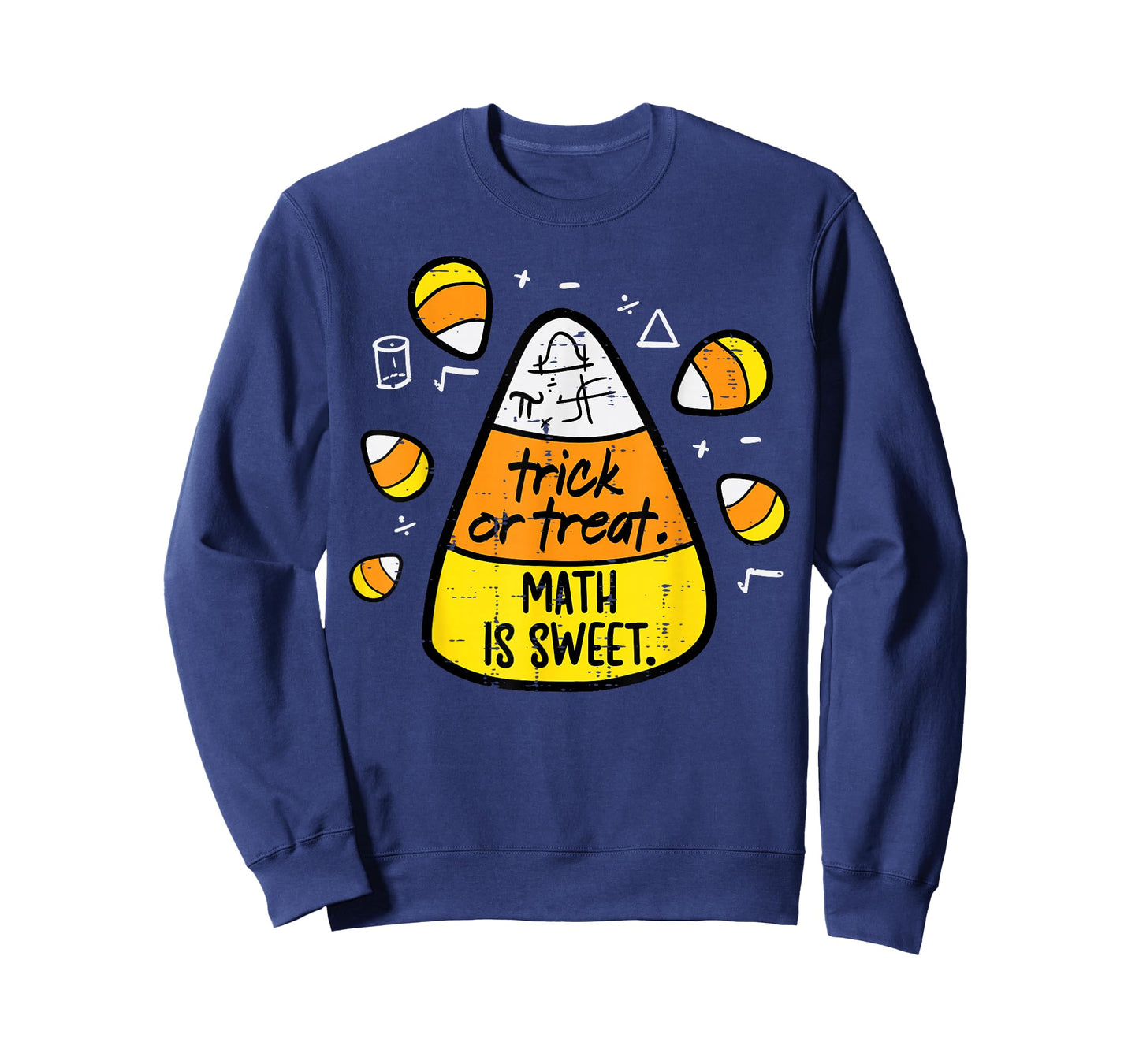 Trick Or Treat Math Sweet Candy Corn Costume Men Women Kids T-Shirt