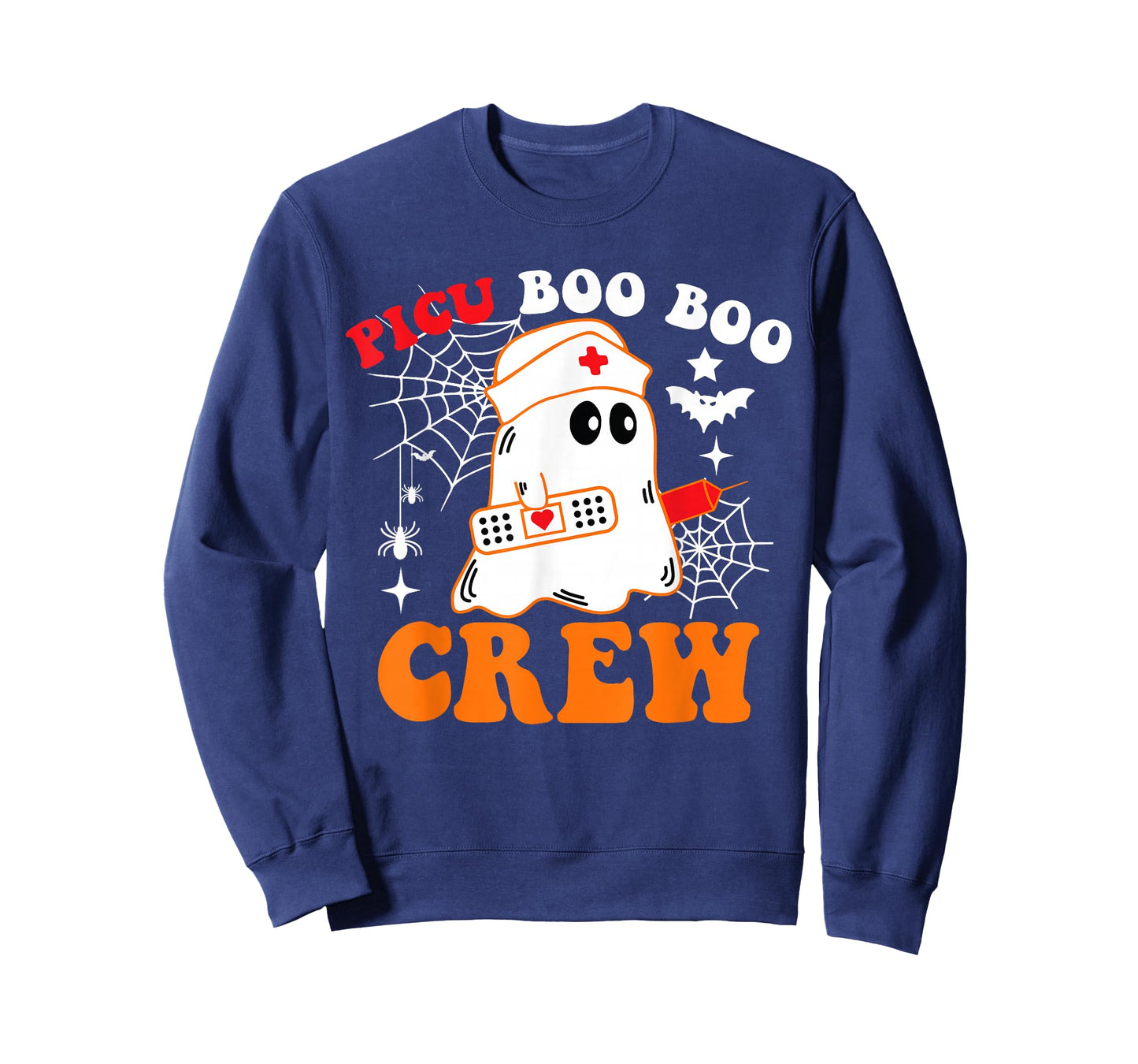 PICU Boo Boo Crew Funny Nurse Ghost Halloween T-Shirt