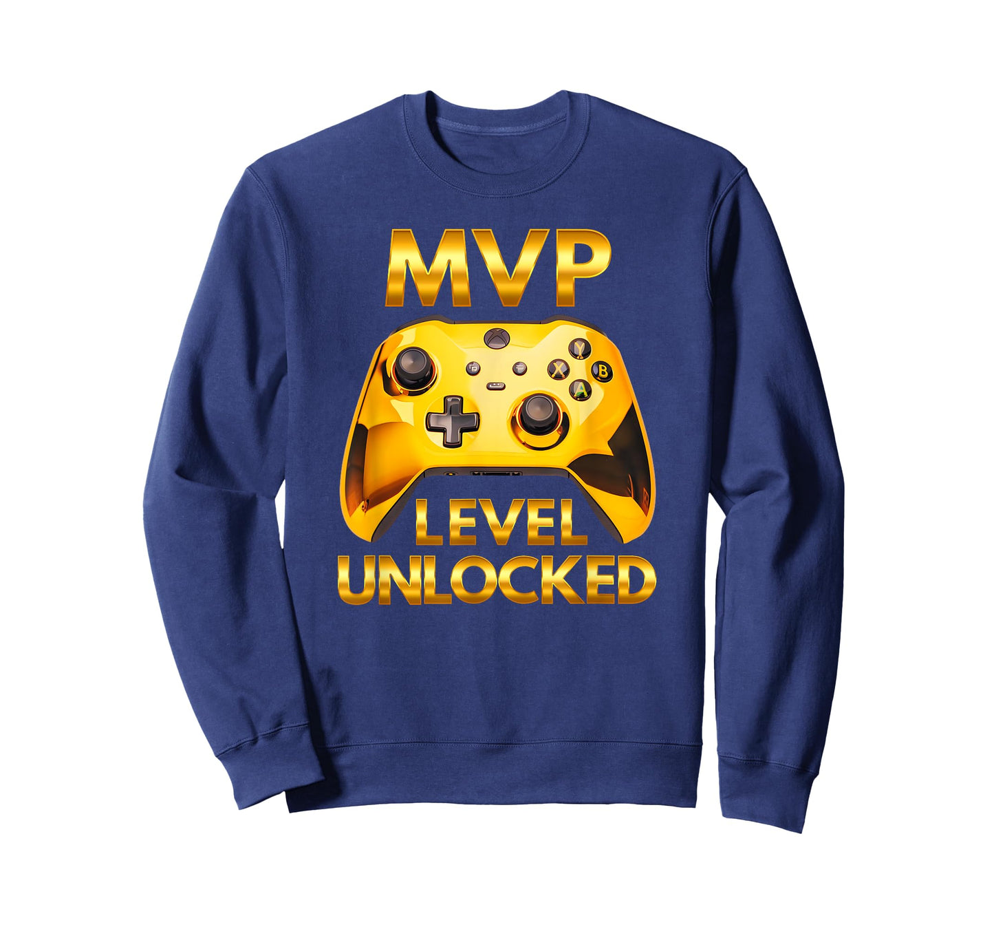 MVP Level Unlocked Video Game Player Gold Gaming Controller T-Shirt