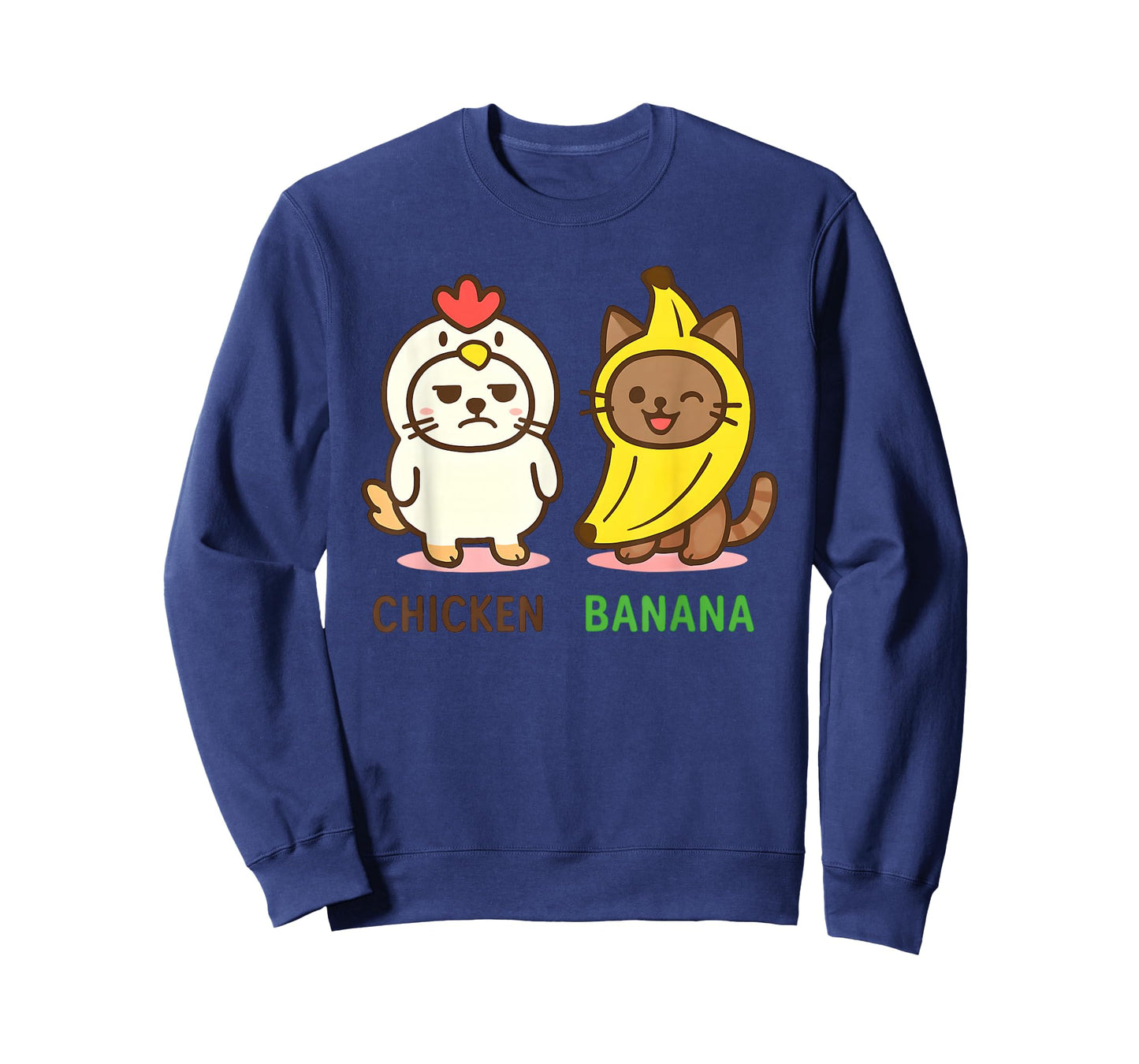 Cute Animals in Chicken and Banana Costumes Kawaii T-Shirt