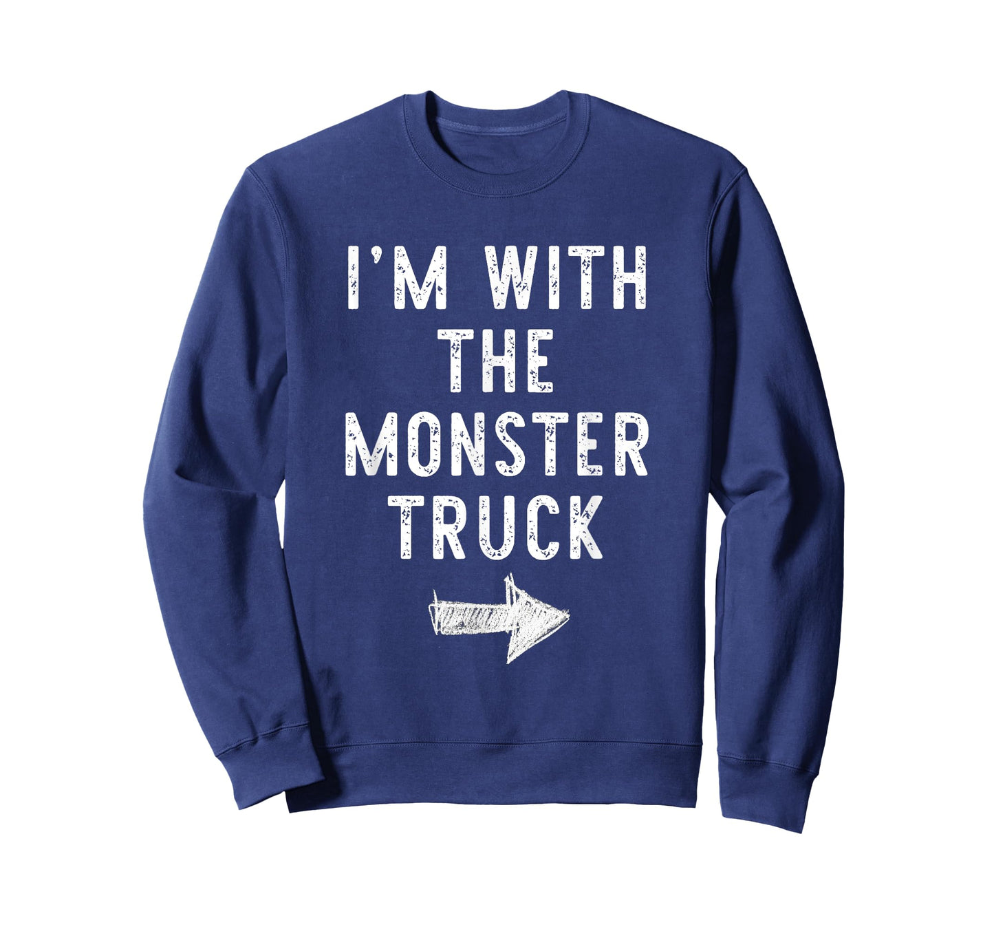 I'm With The Monster Truck Costume Halloween Matching Couple T-Shirt