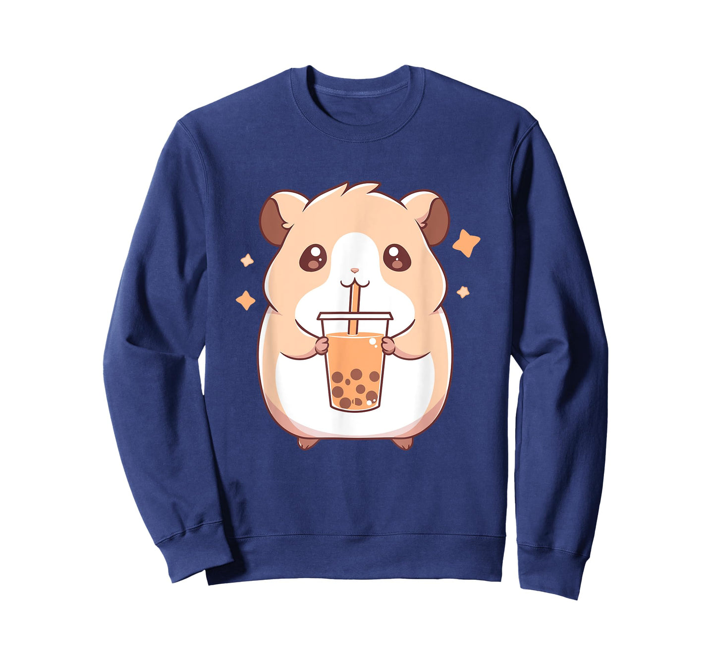 Kawaii Cute Hamster Drinking Boba Bubble Milk Tea T-Shirt