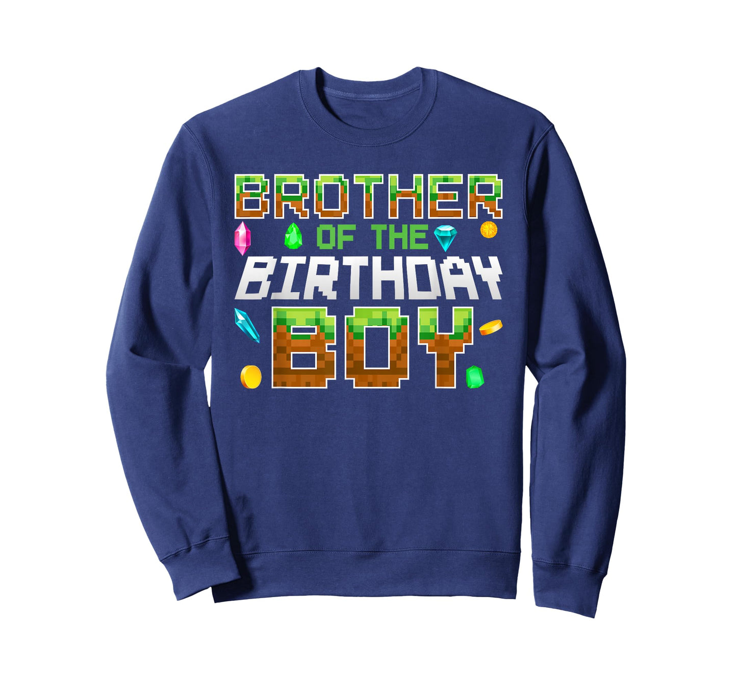 Brother Of The Birthday Boy Game Pixel Number Birthday Party T-Shirt
